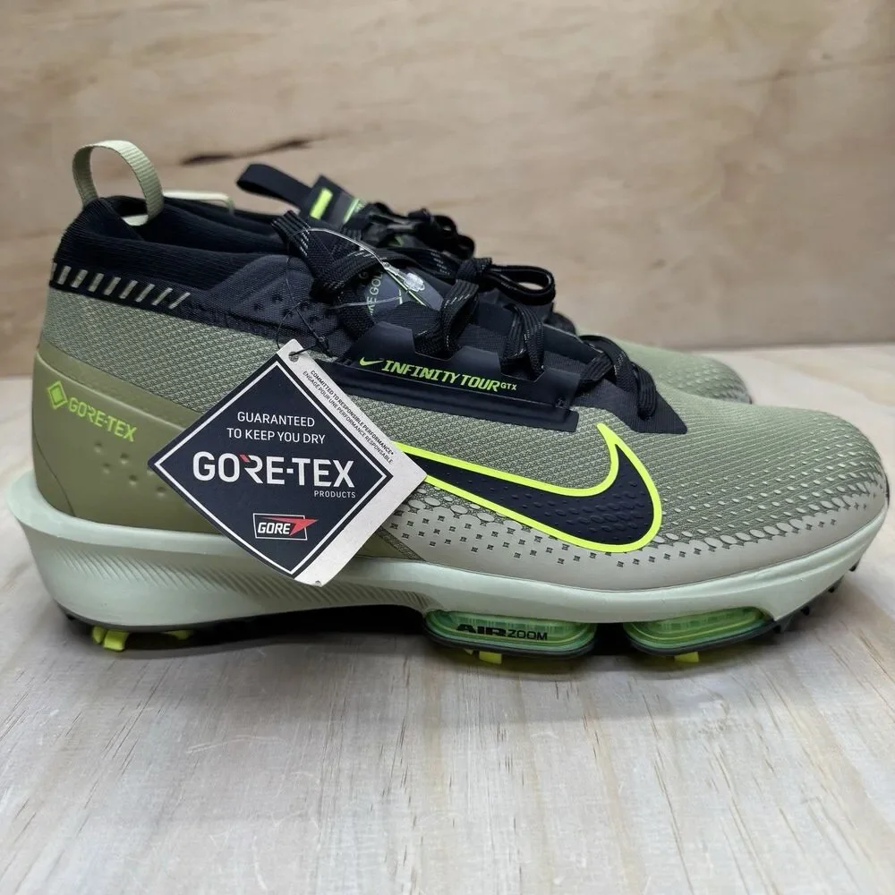 NEW Nike Infinity Tour Next% 2 GTX Dusty Olive Black Volt FV4897 300 Mens Sz 11